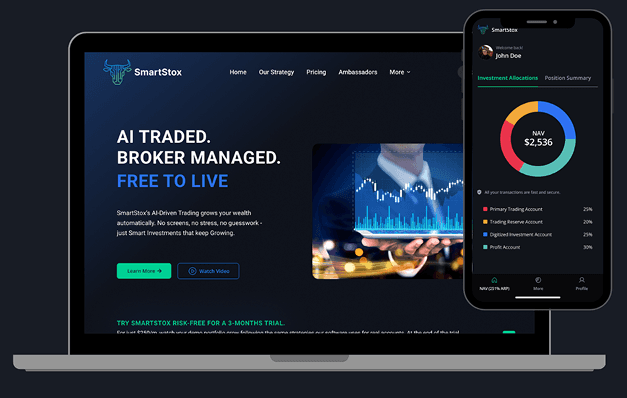 Web and mobile app monitoring illustration