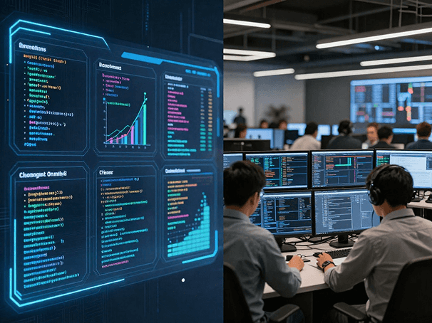 AI-driven trading illustration